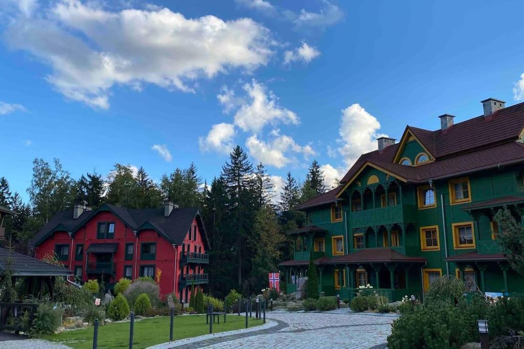 Dolina Wikingow-Apartament Suite Z Tarasem W Ogrodzie, Miejscem W Garazu I Dostepem Do Strefy Wellness Шклярска Поремба Екстериор снимка